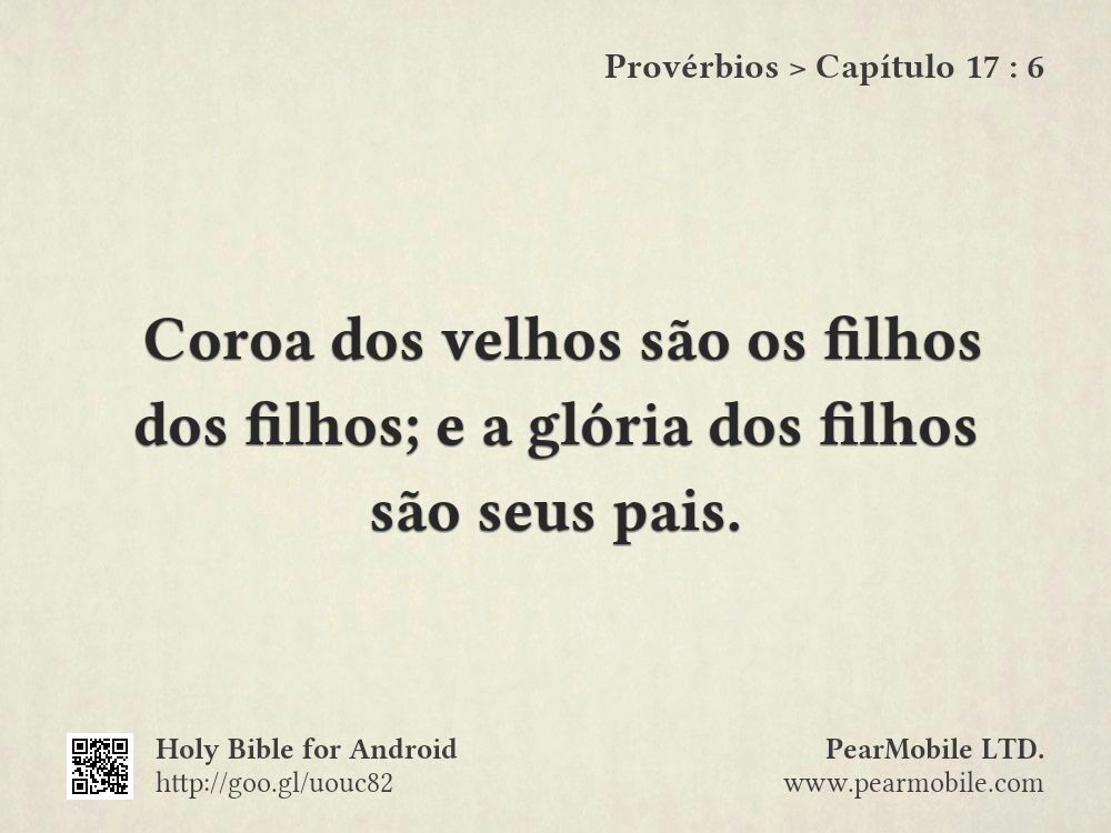 Provérbios, Capítulo 17:6